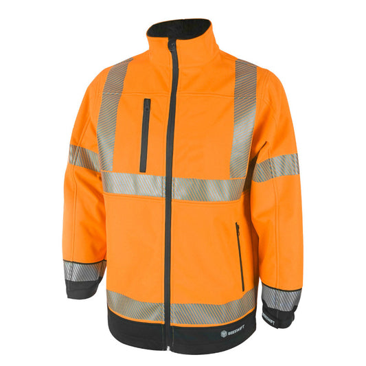 Beeswift Deltic Hi-vis Two-tone Soft Shell Jacket Orange / Black