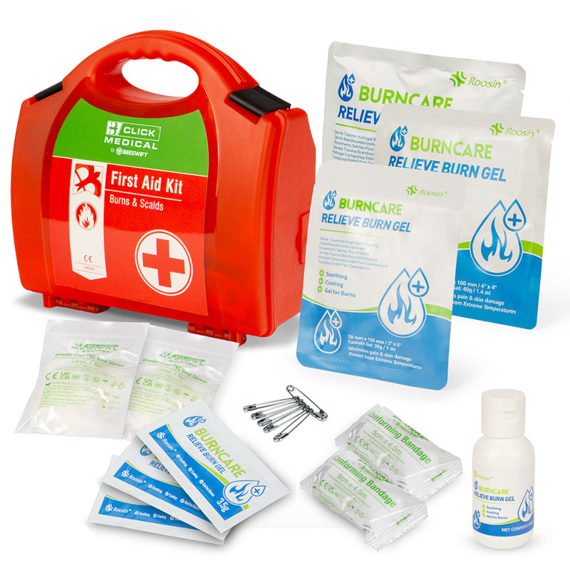 Click Medical First Aid Burns Kit Red