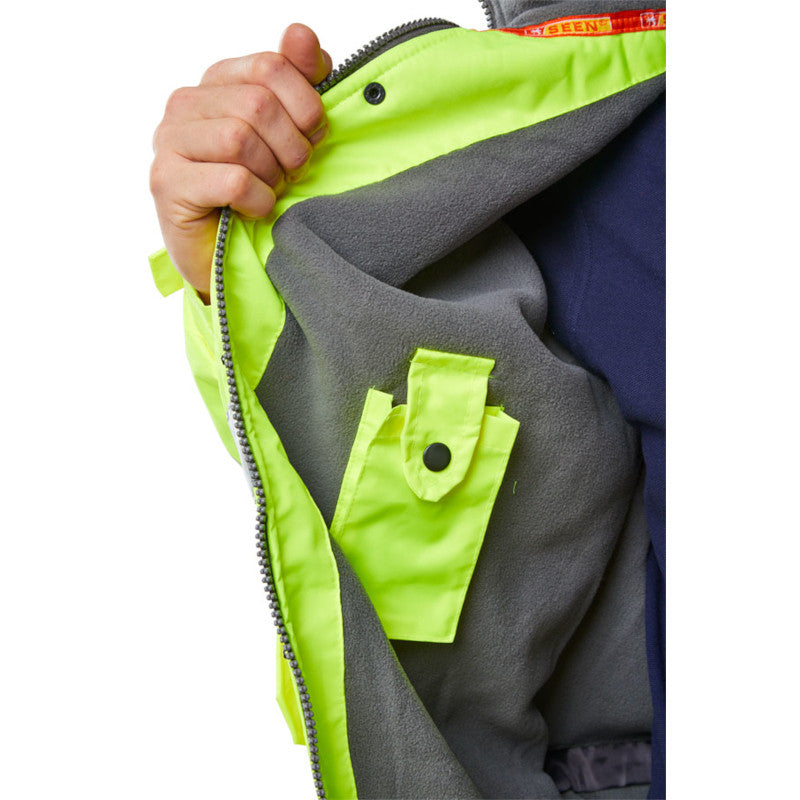 Beeswift Bomber Jacket Fleece-Lined Yellow