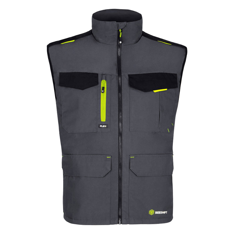 Beeswift Flex Work Gilet Two-tone Grey / Black