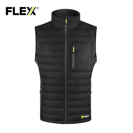 Beeswift Flex Workwear Padded Bodywarmer Black/Grey