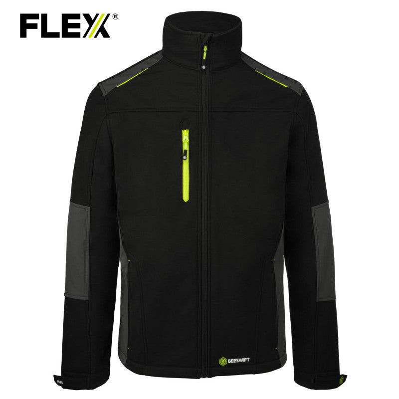 Flex Softshell Jacket Two-tone Black/Grey