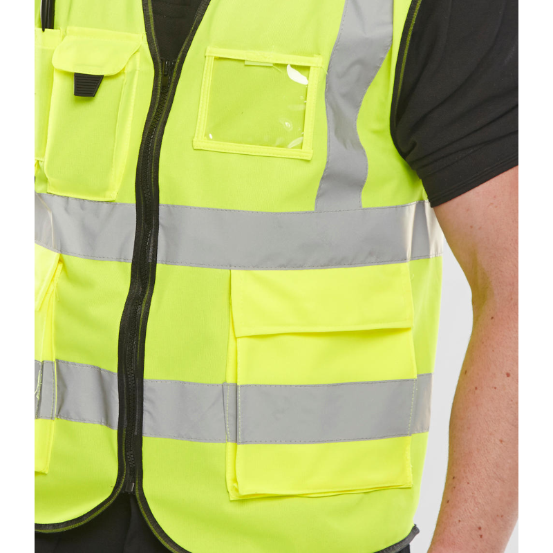 Beeswift Hi-vis Executive Id Vest Saturn Yellow