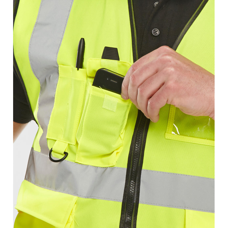 Beeswift Hi-vis Executive Id Vest Saturn Yellow