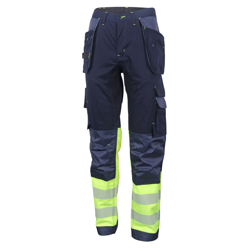 Deltic Hi-vis Two-tone Trousers Saturn Yellow / Navy