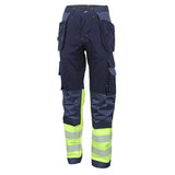 Deltic Hi-vis Two-tone Trousers Saturn Yellow / Navy (Twin Pack)