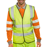 Beeswift Hi-vis Vest Saturn Yellow (Pack of 10)
