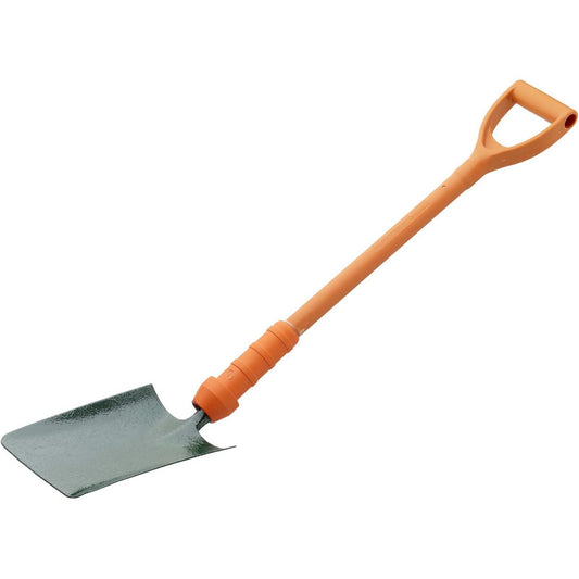 Bulldog Insulated Square Trench Shovel 28" - Fibreglass YD Handle - New Style