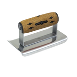 Kraft 6" x 2-1/2" 1/4"R Elite Series Five Star Curved End Edger with Cork Handle