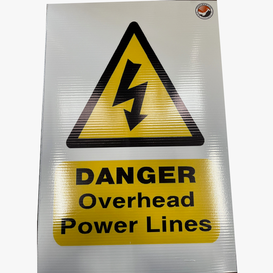 Construction Site Overhead Power Lines Notice