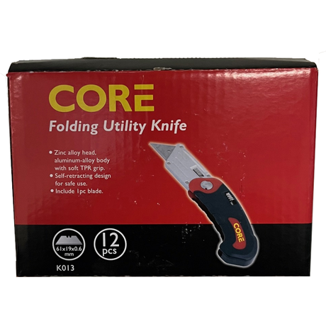 CORE Folding Utility Knife (Box of 6)