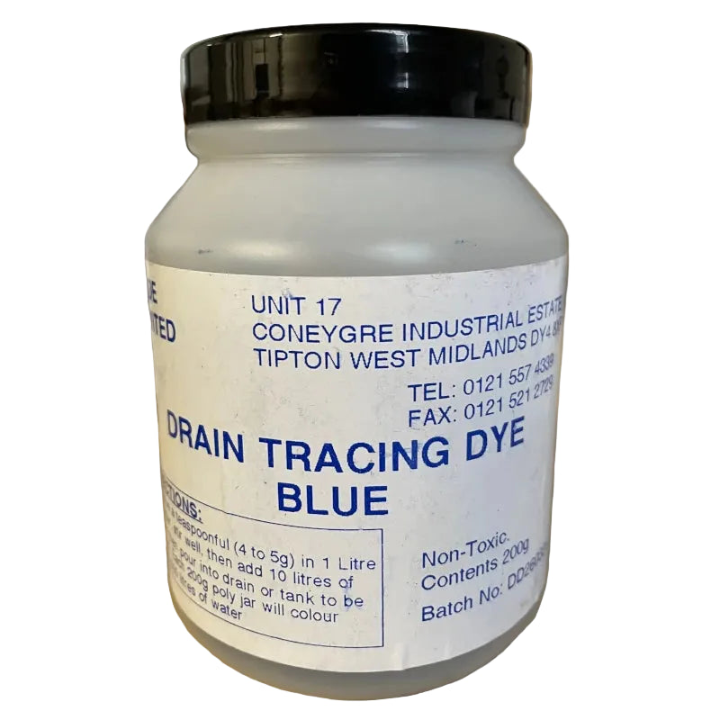 Drain Tracing Dye 200g Blue