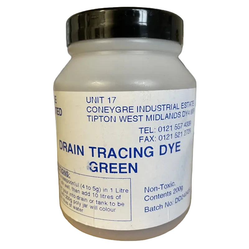 Drain Tracing Dye 200g Green