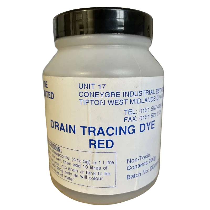 Drain Tracing Dye 200g Red