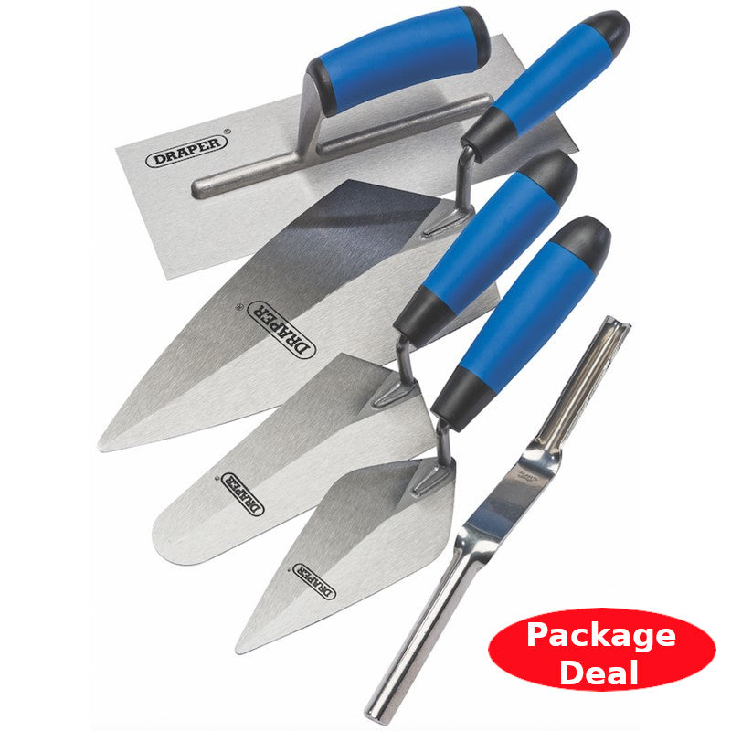 Draper Steel 5 Piece Trowel Set