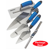 Draper Steel 5 Piece Trowel Set