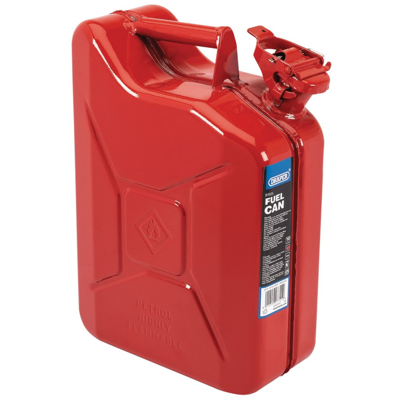 Draper Steel 10 Litre Red Fuel Can