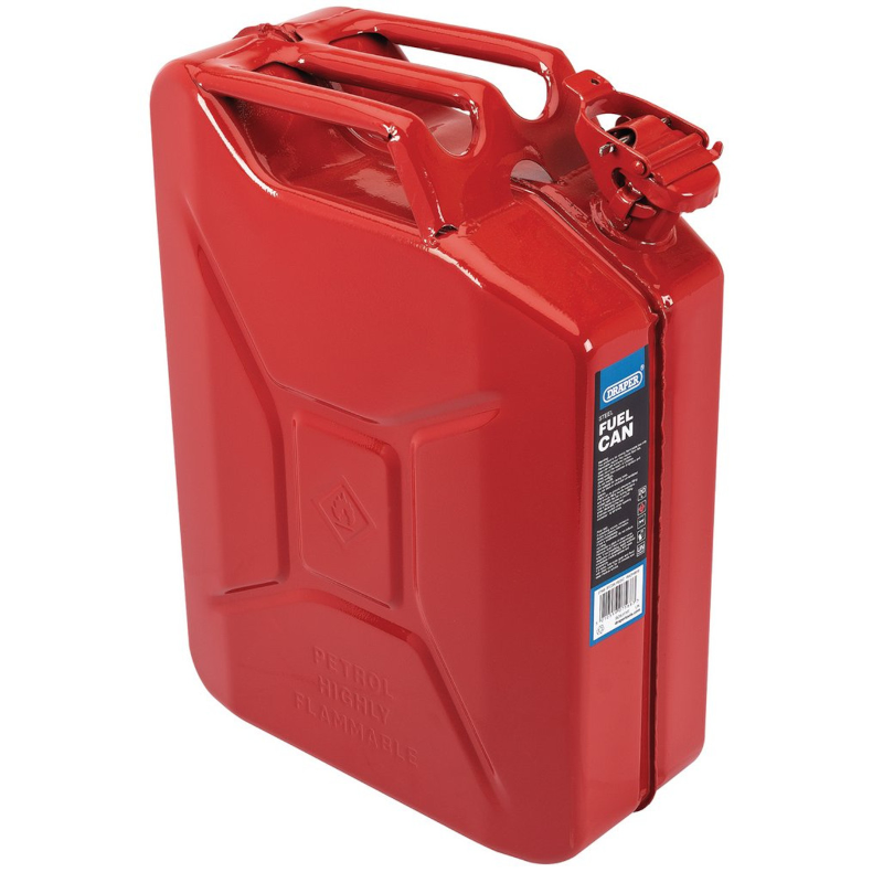 Draper Steel 20 Litre Red Fuel Can