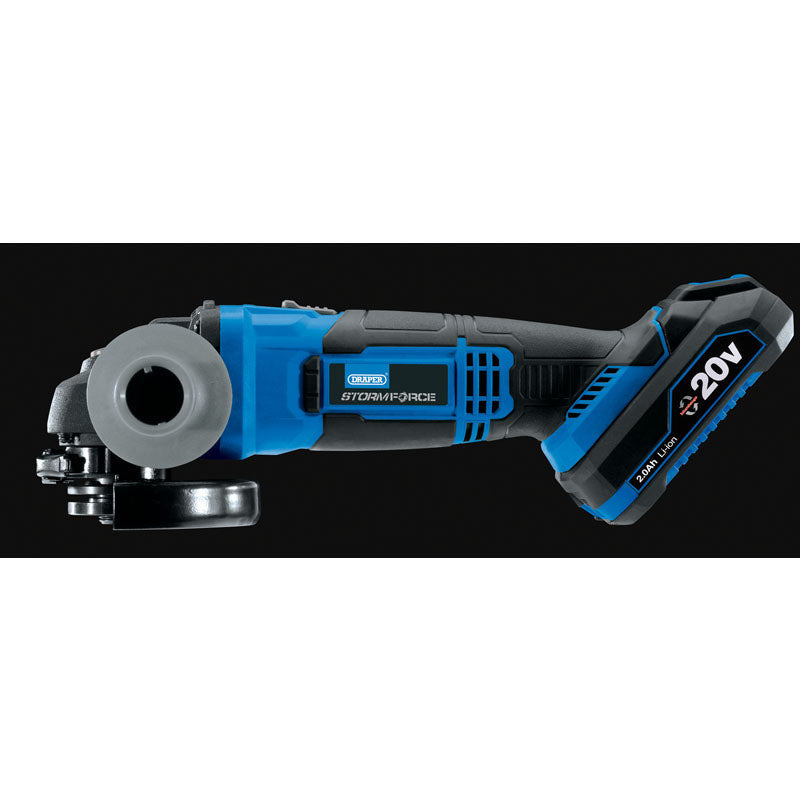 Draper Storm Force® 20V 115mm Angle Grinder - WITH BATTERY AND CHARGER