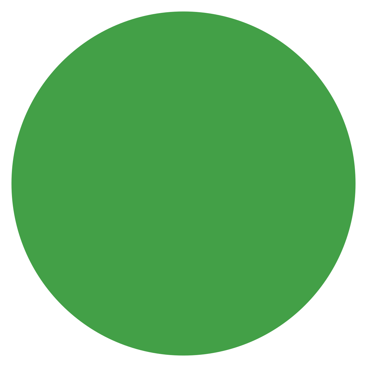 THERMOPLASTIC 1500mm DIAMETER GREEN DOT