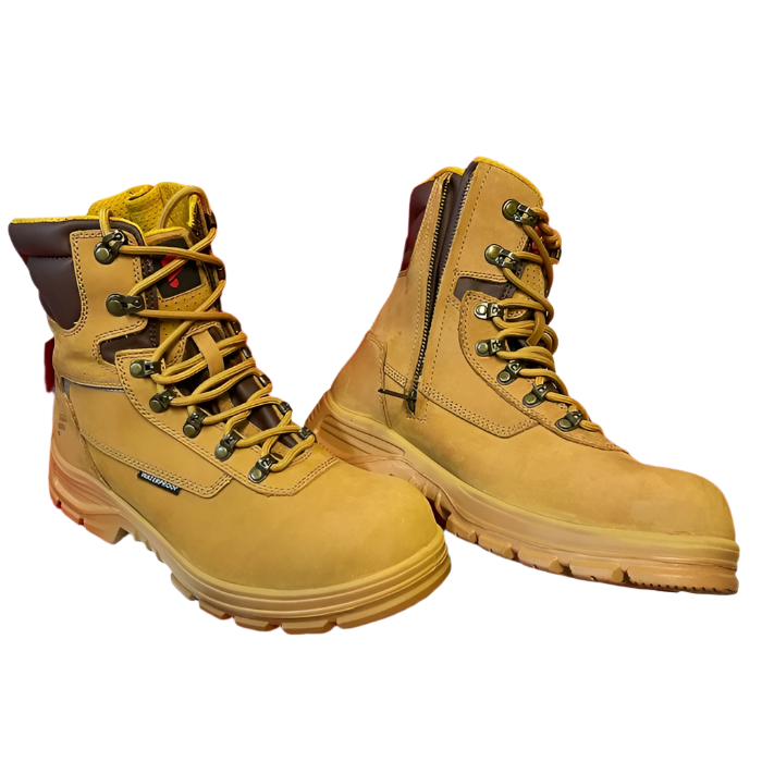 Forza S7S SR Honey Leather Laced Zip Waterproof Safety Boot