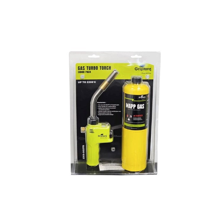 Griptorq MAPP Gas Turbo Torch Combi Pack