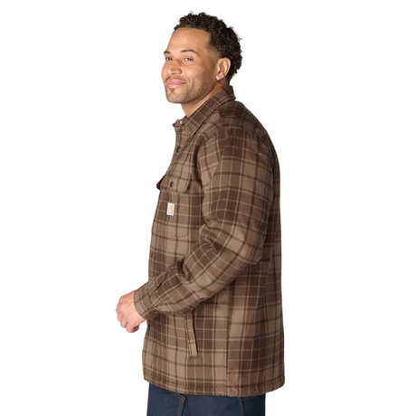 Hubbard Plaid Shirt Jacket Dark Clove