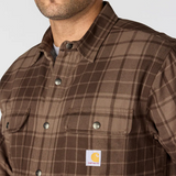 Hubbard Plaid Shirt Jacket Dark Clove