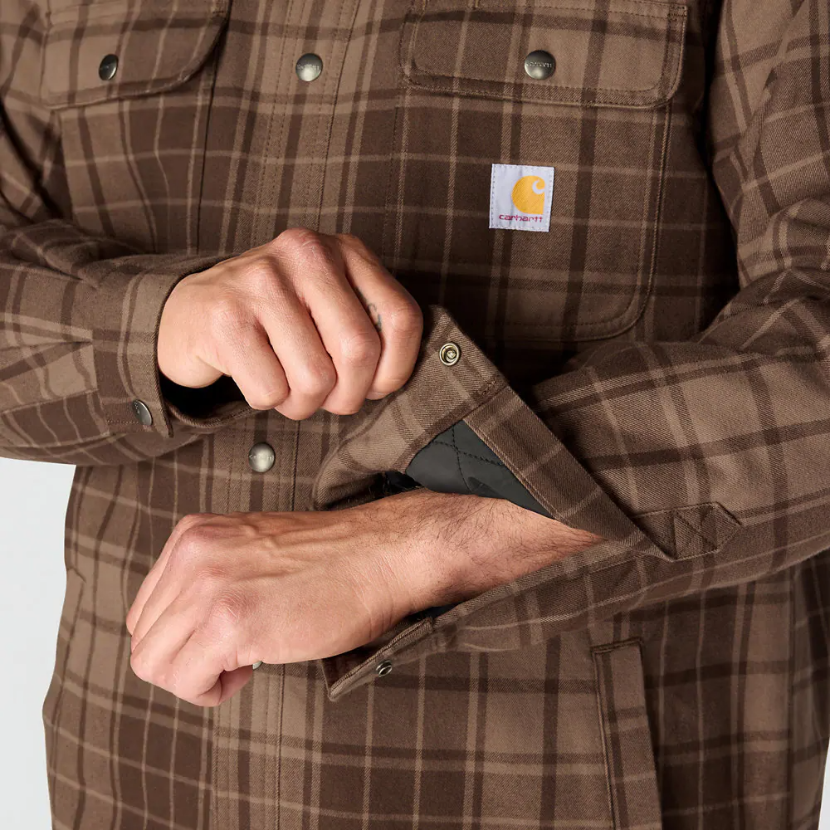 Hubbard Plaid Shirt Jacket Dark Clove