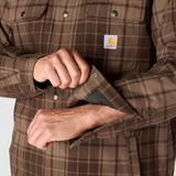 Hubbard Plaid Shirt Jacket Dark Clove