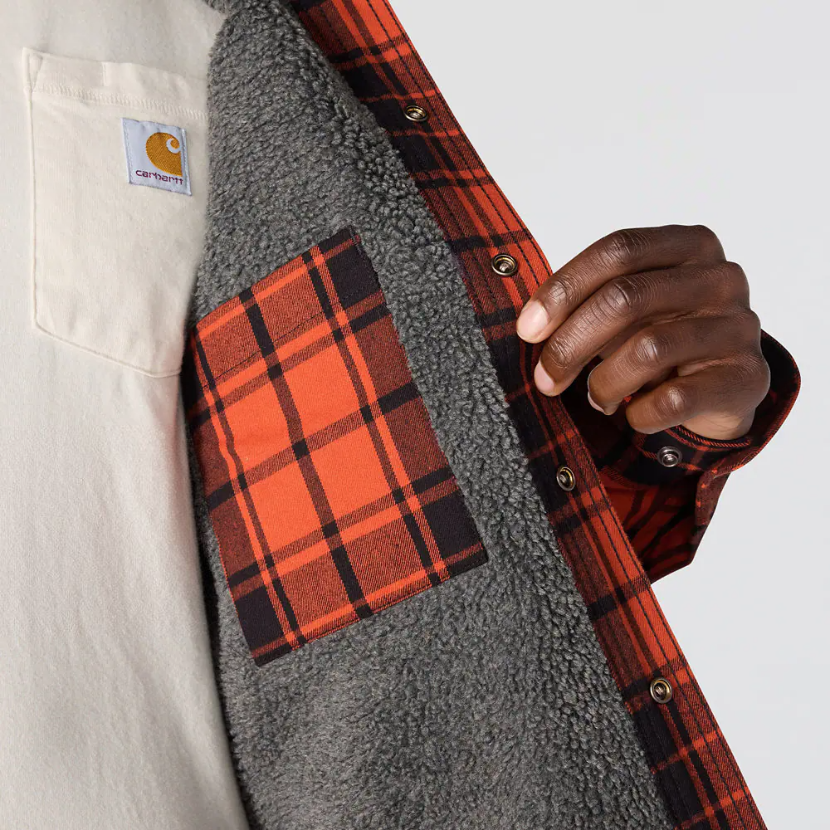 Hubbard Plaid Shirt Jacket Red