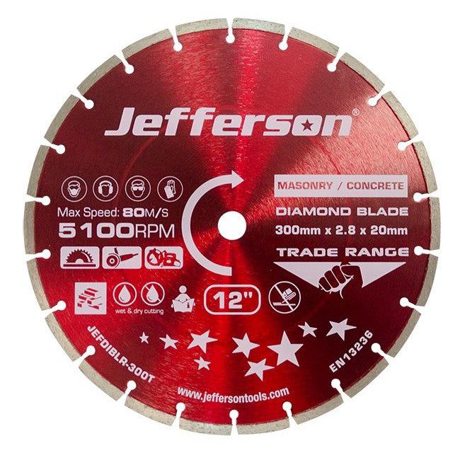 Jefferson 300mm (12") General Purpose Diamond Blade (Pack of 3)