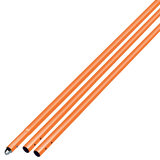 Kraft Orange Powder Coated Aluminum Swaged Button Handle - 1-3/4" Diameter (Pack of 3)