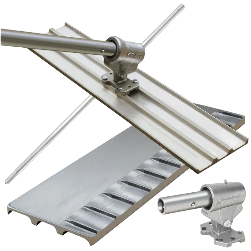 KRAFT Concrete Grooving Bullfloat Complete with Knuckle & Poles