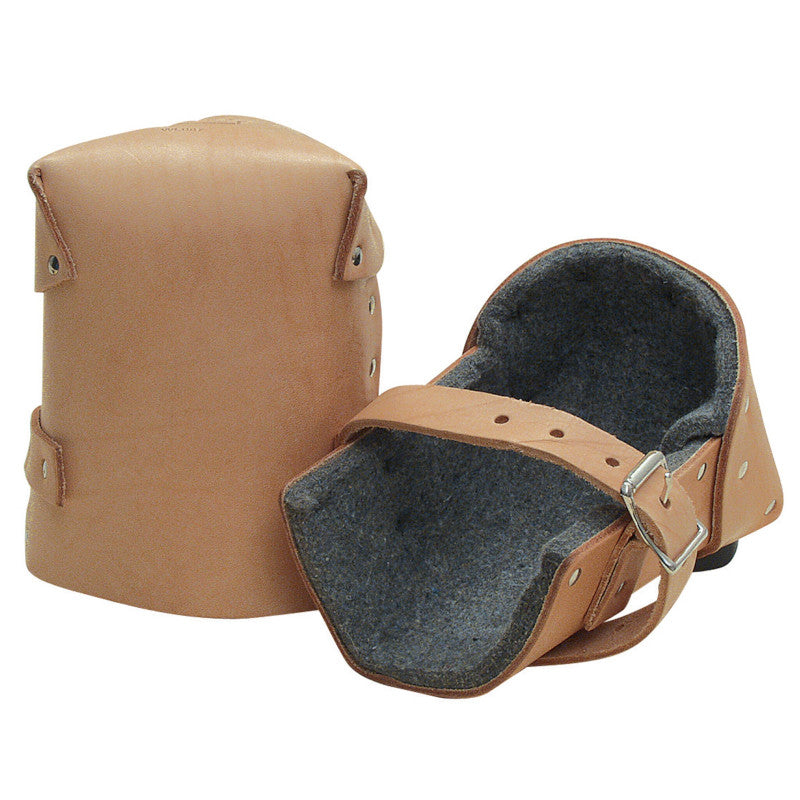 Kraft 1/2" Thick Felt Leather Knee Pads (Pair)