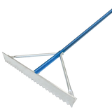 Kraft 24 Magnesium Asphalt Rake with 7 Foot Handle