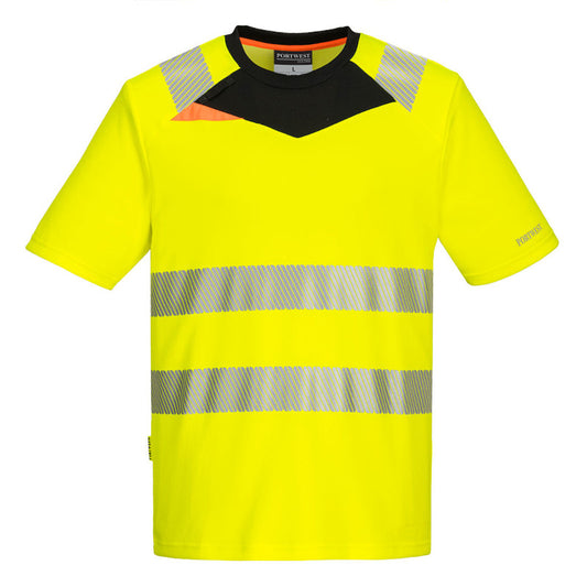Portwest DX4 Yellow Hi-Vis T-Shirt