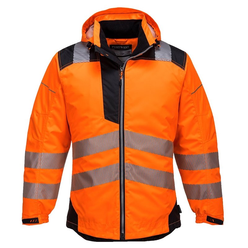 Portwest Vision Hi-Vis Orange Rain Jacket