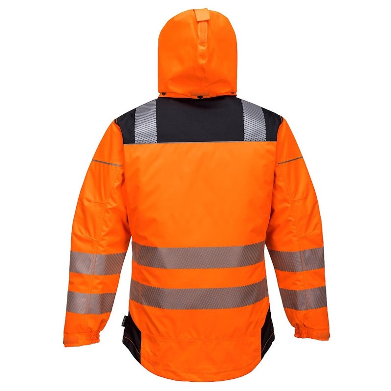 Portwest Vision Hi-Vis Orange Rain Jacket