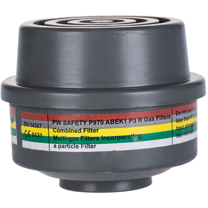Portwest ABEK1P3 Combination Filter Special Thread Connection (Pack of 4)