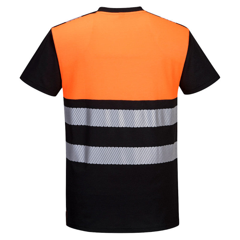 Portwest PW3 Hi-Vis Orange Cotton Comfort Class 1 T-Shirt