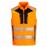 Portwest DX4 Hi-Vis Softshell Bodywarmer Orange/Black