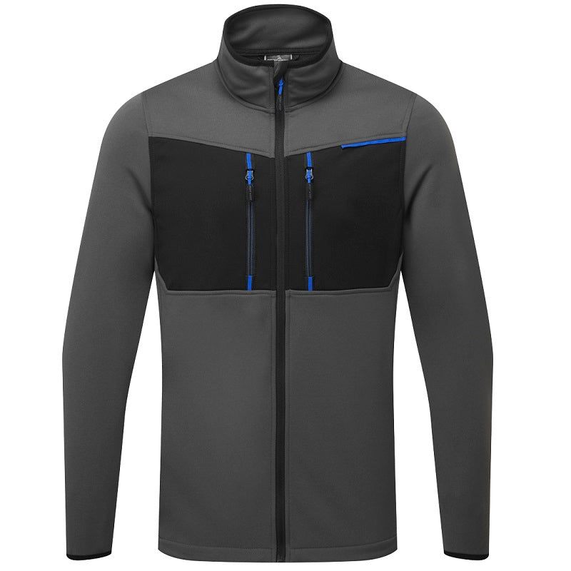 Portwest WX3 Full Zip Tech Fleece Metal Grey