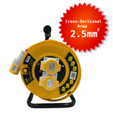 Power 25m 110V 2.5mm² Cable Reel