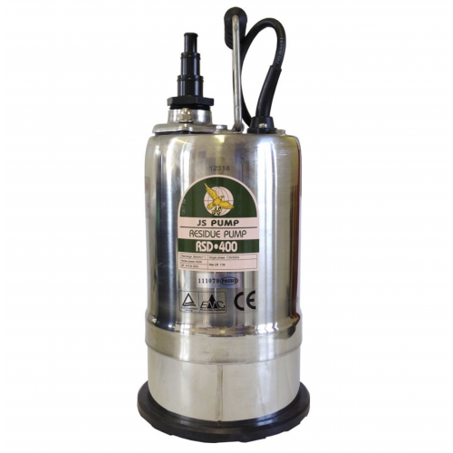 JS Submersible Residue 1" Puddle Pump with FREE 10m Hose
