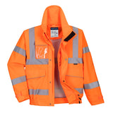 S591 - Hi-Vis Extreme Rain Bomber Jacket Orange