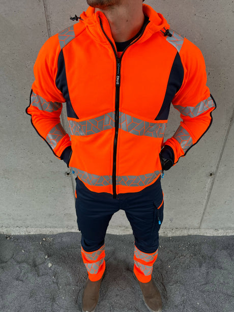SYNQ® Highlight Orange Zip-Up Hi-Vis Hoodie