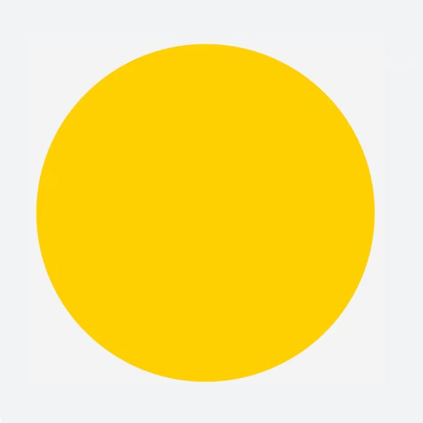 THERMOPLASTIC 1000mm DIAMETER YELLOW DOT