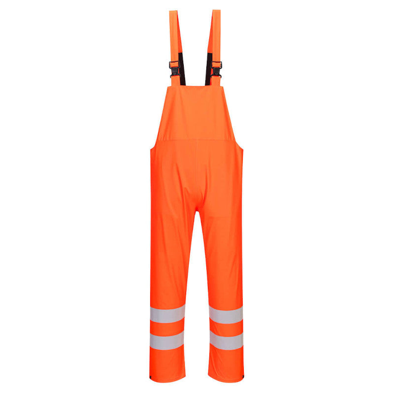 Portwest Sealtex Ultra Orange Hi-Vis Rain Bib and Brace