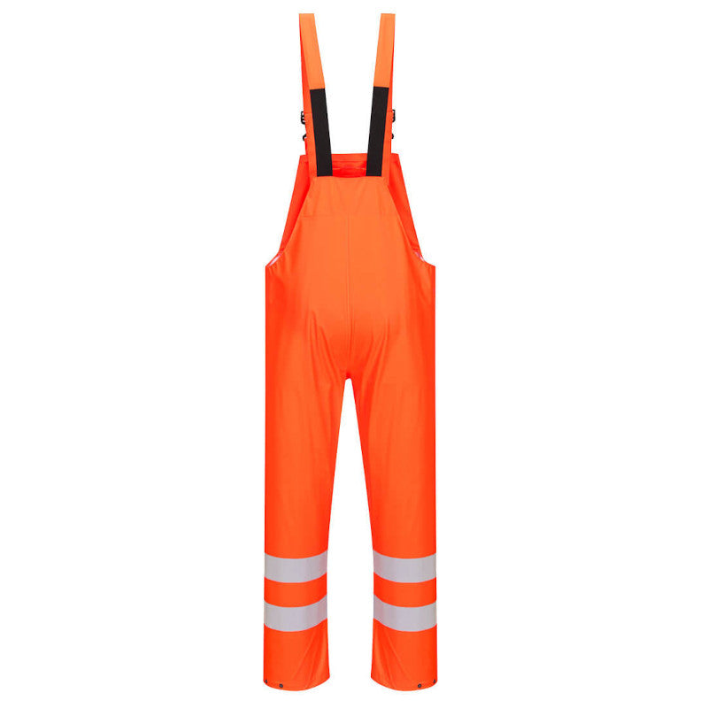 Portwest Sealtex Ultra Orange Hi-Vis Rain Bib and Brace